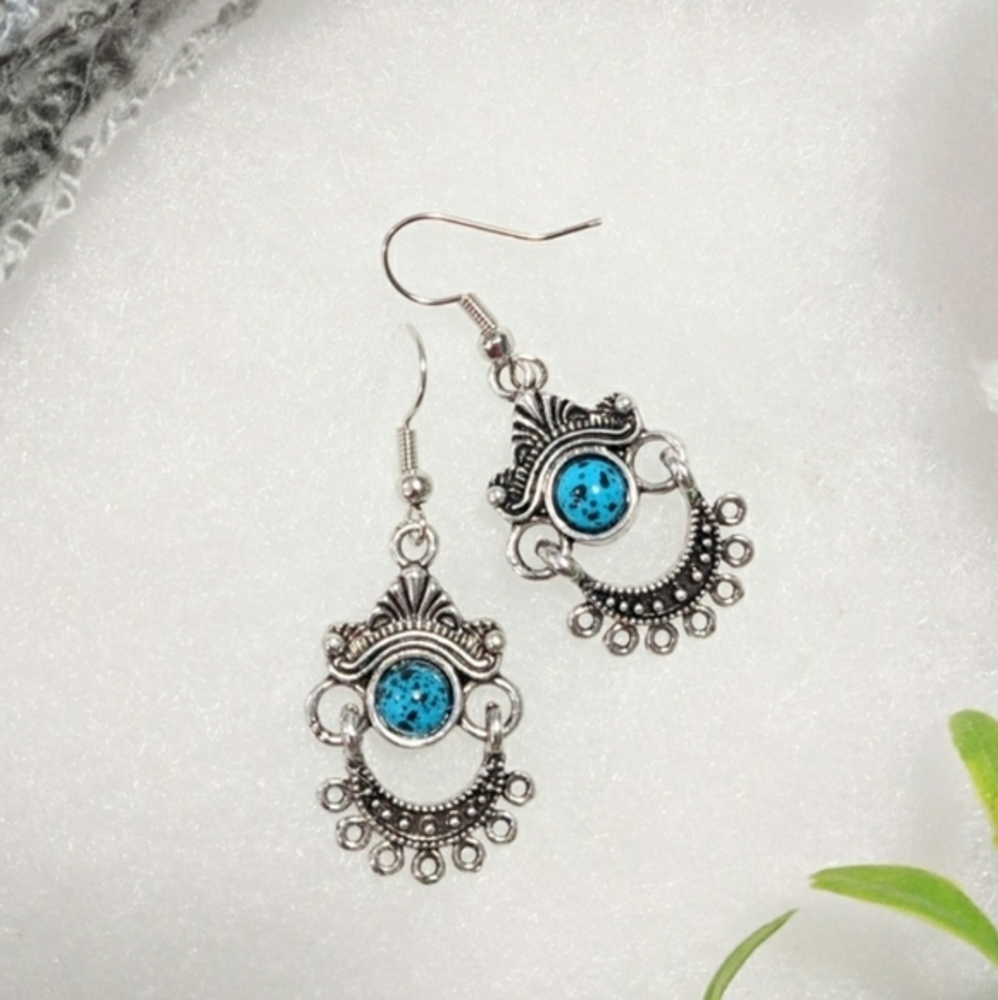 ONLY TODAY $8 EARRINGS | Blue Natural stone dangle